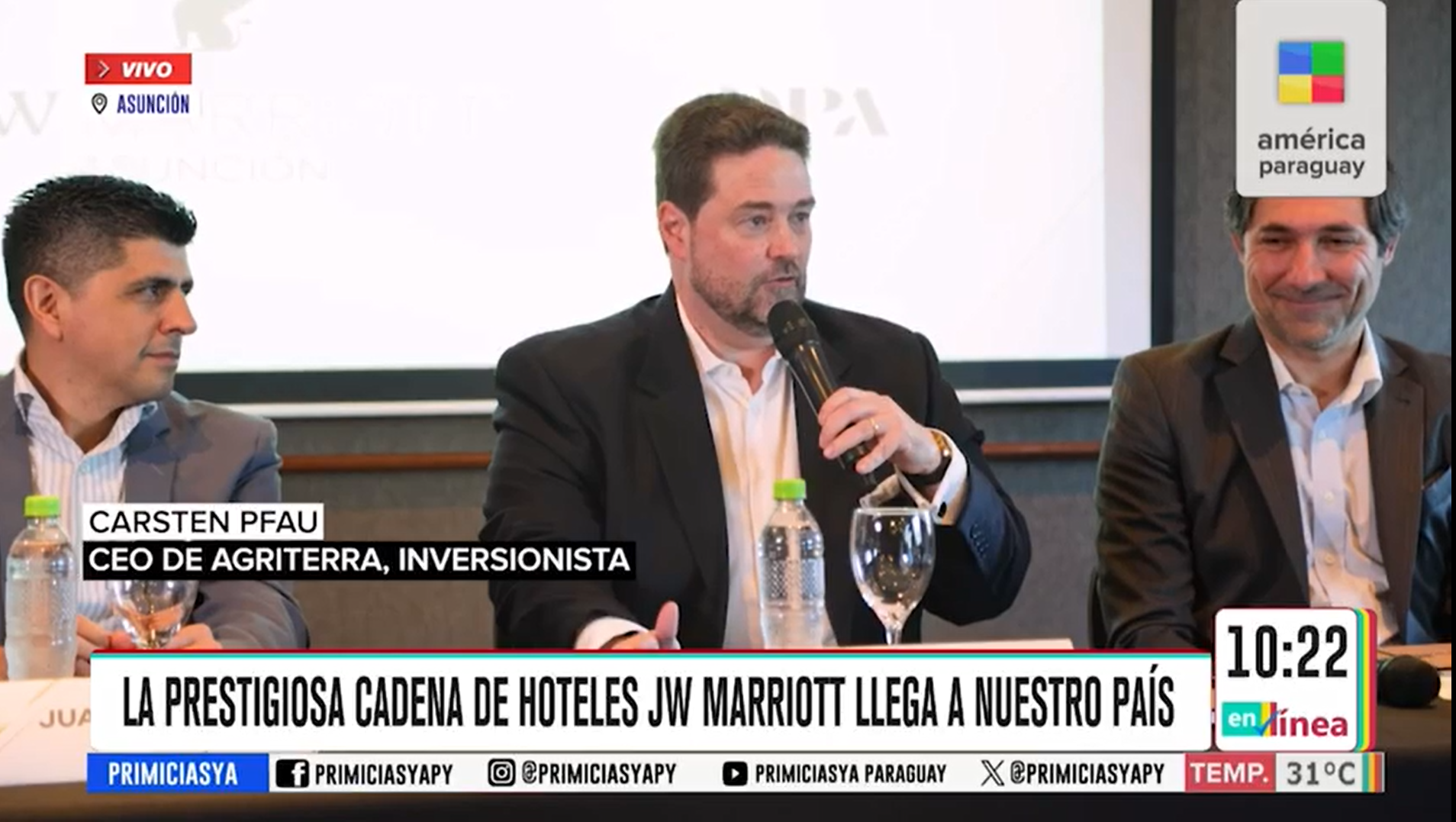 La prestigiosa cadena de Hoteles JW Marriott llega a nuestro País